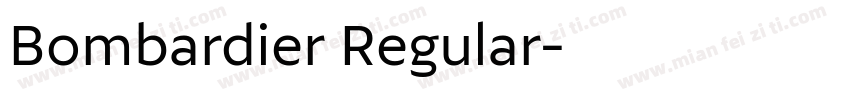 Bombardier Regular字体转换